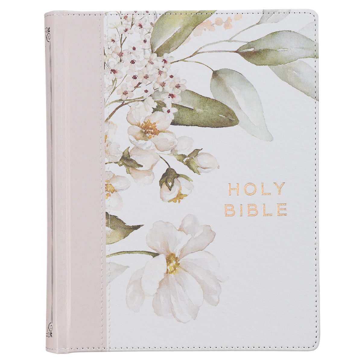 KJV Note-Taking Bible, Gray Floral Printed (Black Letter Edition)