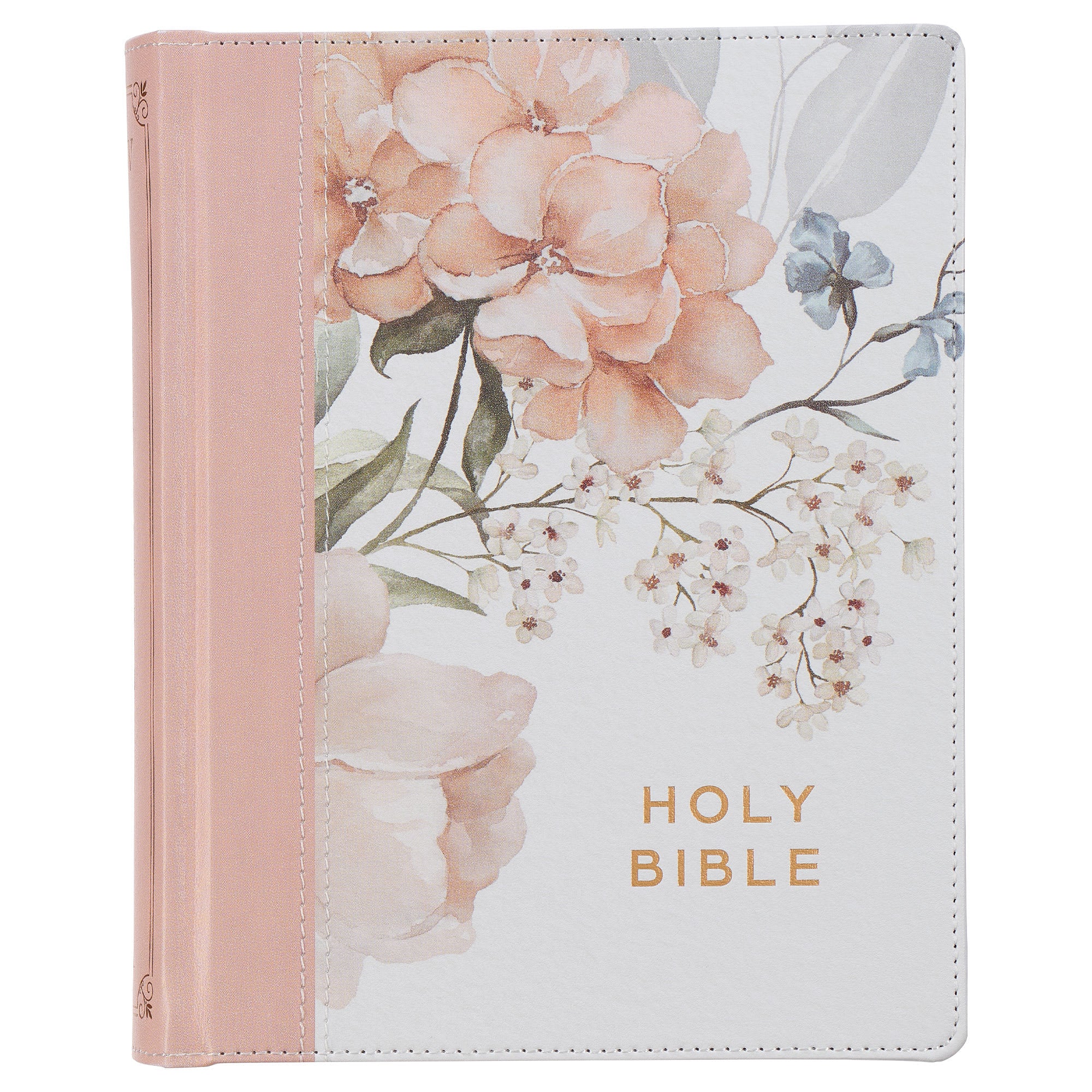 KJV Note-Taking Bible, Pink Floral (Black Letter Edition)