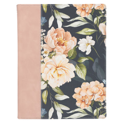 KJV Note-Taking Bible, Large Print, Mauve Floral (Black Letter Edition)