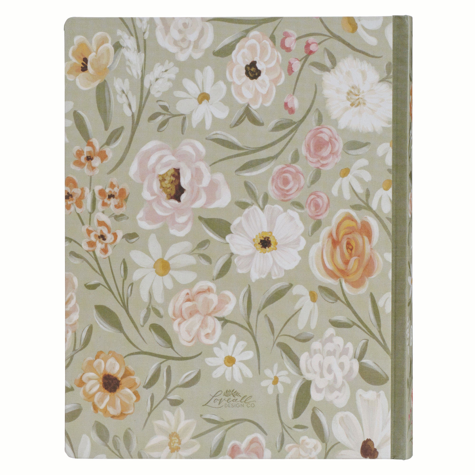 KJV Note-Taking Bible, Large Print, Sage Floral (Black Letter Edition)