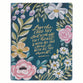 KJV Note-Taking Bible, Large Print, Teal Floral (Black Letter Edition)
