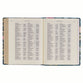 KJV Note-Taking Bible, Large Print, Teal Floral (Black Letter Edition)