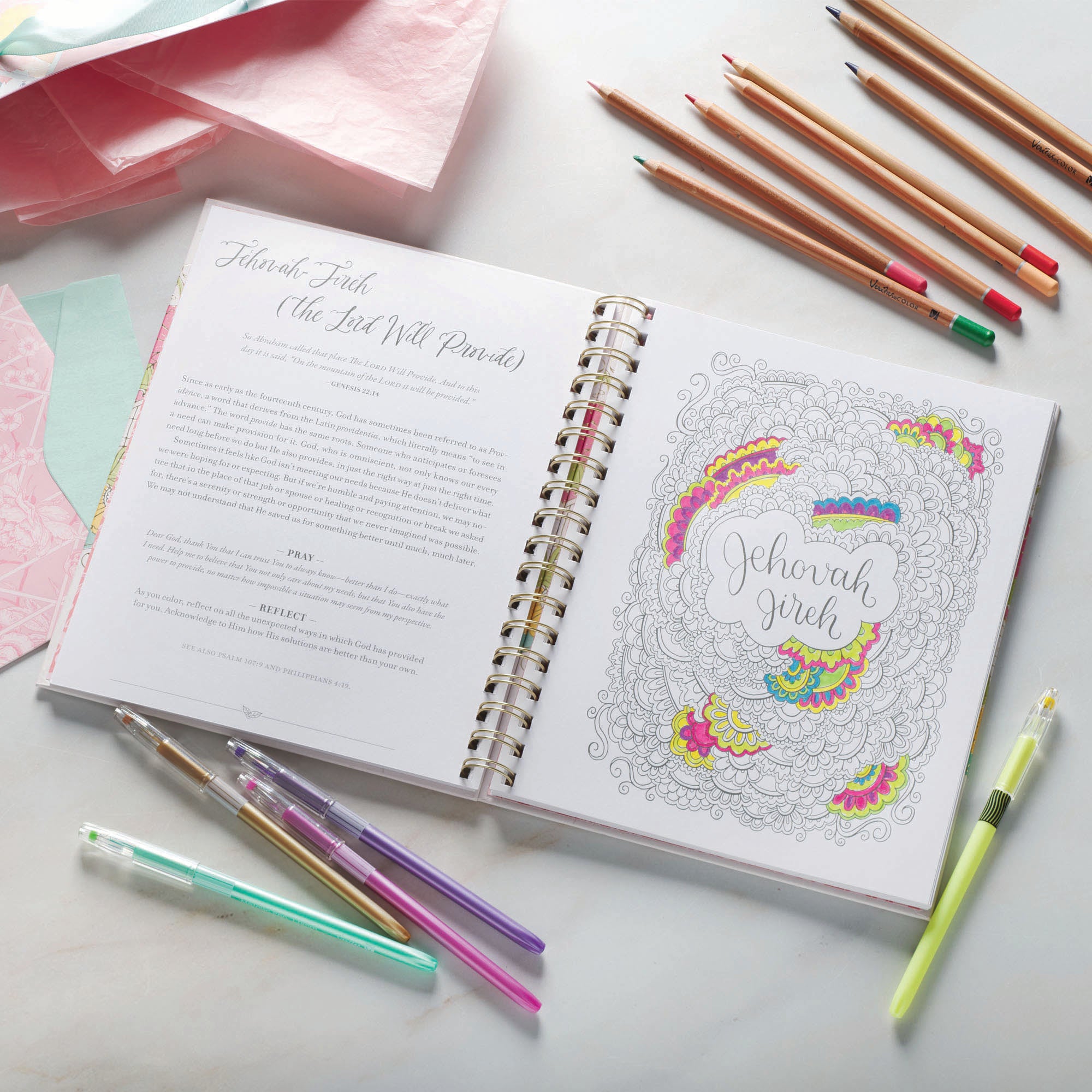 Coloring the Names of God: 52 Devotions & Coloring Pages to Encourage Reflection & Praise