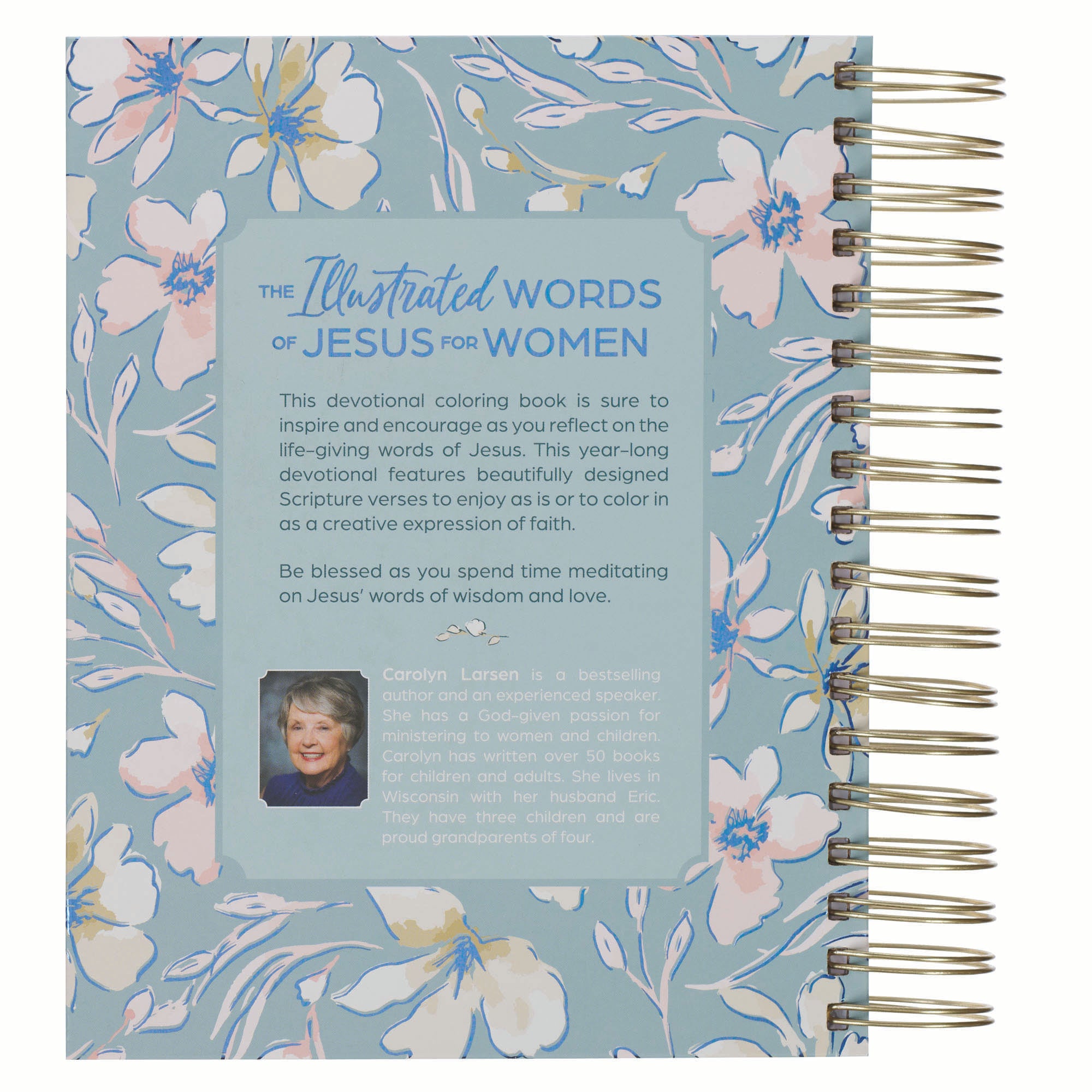 The Illustrated Words of Jesus for Women: A Devotional Coloring Book (Wirebound Hardcover)