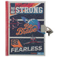 Journal/Diary with Lock for Boys: Be Strong, Be Brave, Be Fearless (Josh. 1:9) Navy (Be Brave, Space Collection)