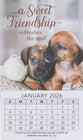 2026 Mini Magnetic Calendar: A Sweet Friendship, Dogs