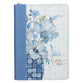 Journal Zippered: Love (John 3:16) Blue (Checkered Floral Collection)