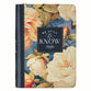 Journal Zippered: Be Still (Ps. 46:10) Navy (Serene Roses Collection)