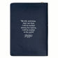 Journal Zippered: Be Still (Ps. 46:10) Navy (Serene Roses Collection)