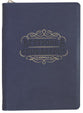 Journal Zippered: Be Strong & Courageous (Josh. 1:9) Navy