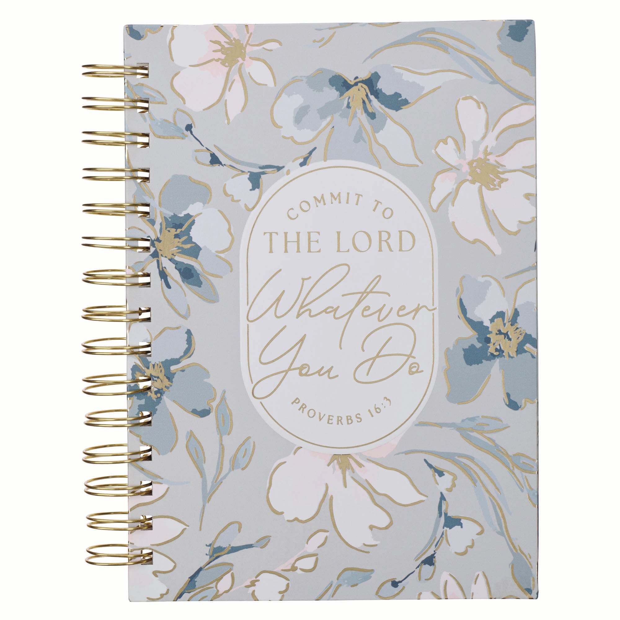 Journal: Commit to the Lord (Prov. 16:3) Floral