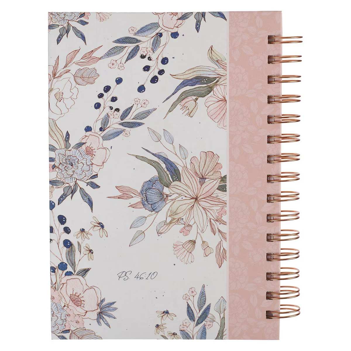 Journal: Be Still (Ps. 46:10) Floral (Peaceful Peach Blossoms Collection)