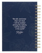 Journal: Be Still (Ps. 46:10) Navy (Serene Roses Collection)