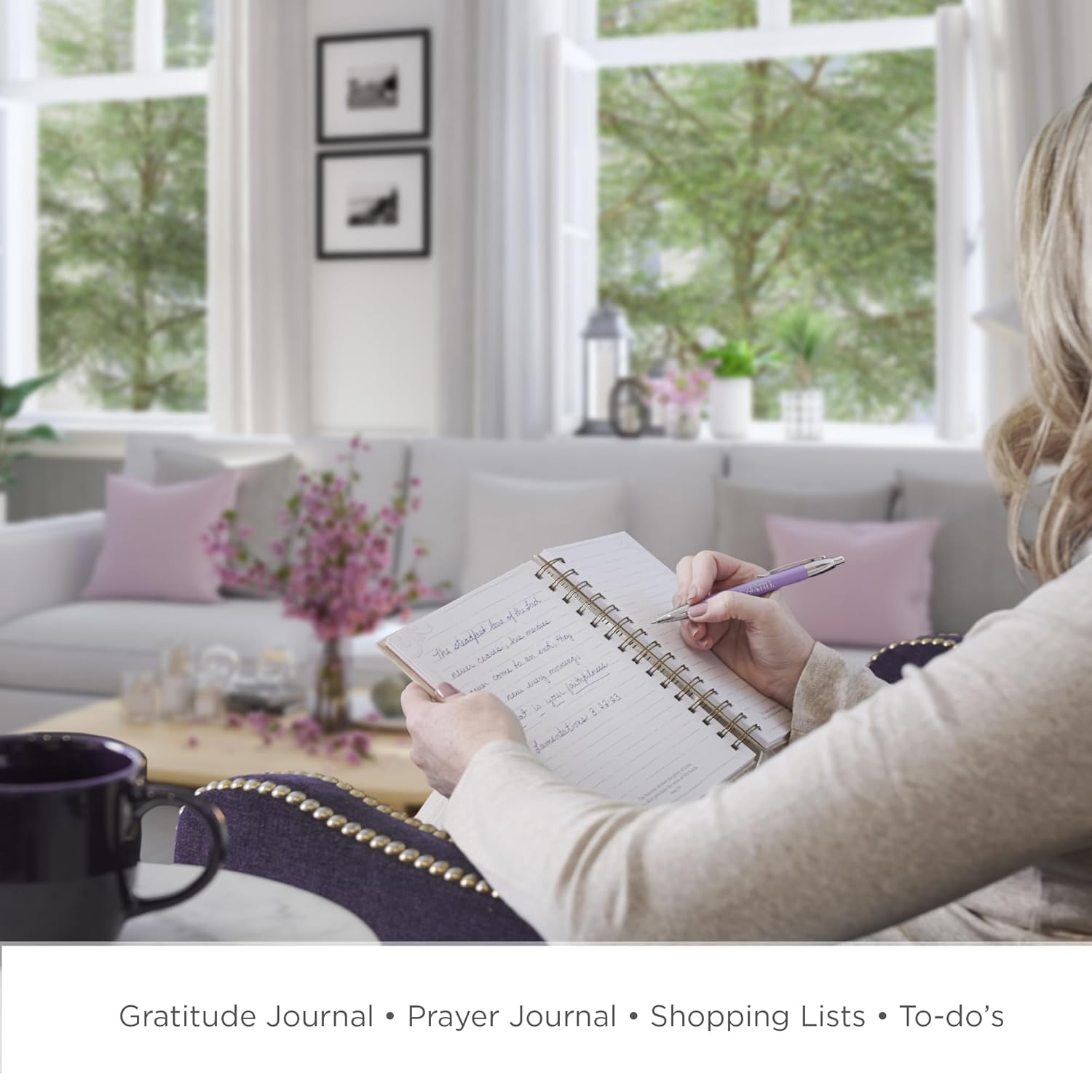 Journal: Everything Beautiful (Ecc. 3:11)  (Cream Floral Collection)