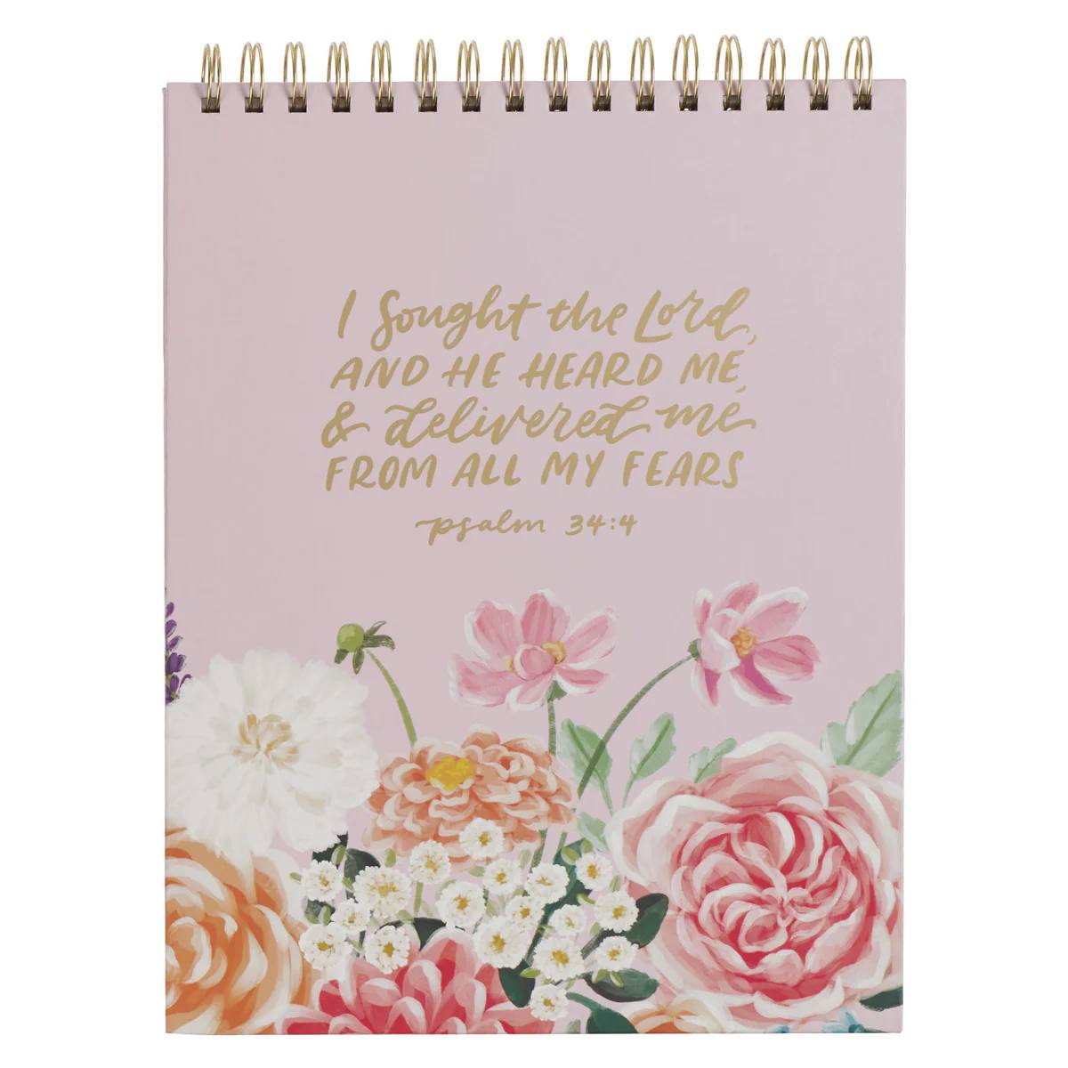 Notepad: I Sought the Lord (Ps. 34:4) Pink (Valerie Collection)