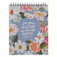 Notepad: Set Your Affection (Col. 3:2) Blue (Flora Collection)