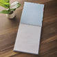 Notepad: Set Your Affection (Col. 3:2) Blue (Flora Collection)