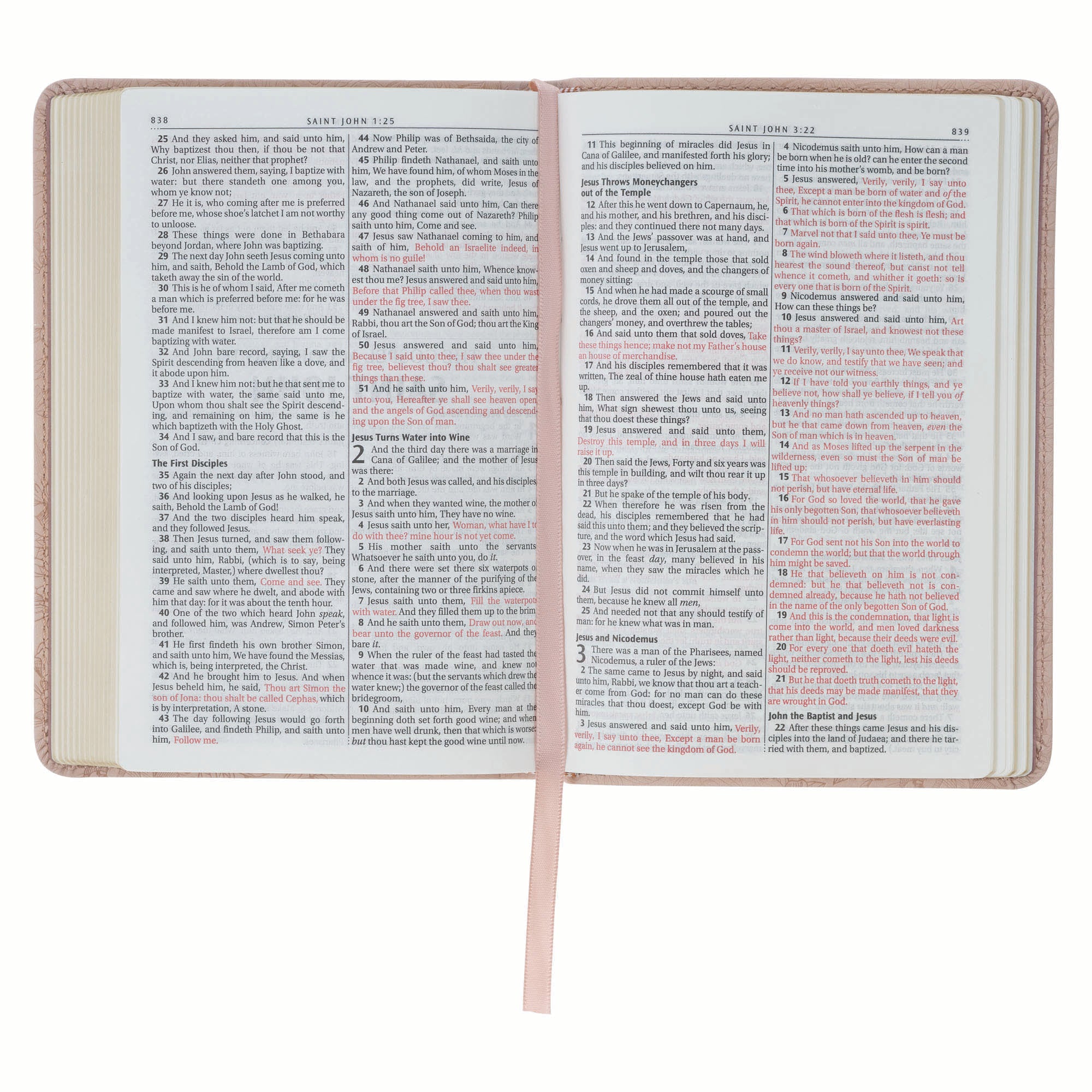 KJV Bible Compact, Pink