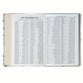 KJV Bible Compact, Gray Floral Printed (Ps. 23:3)