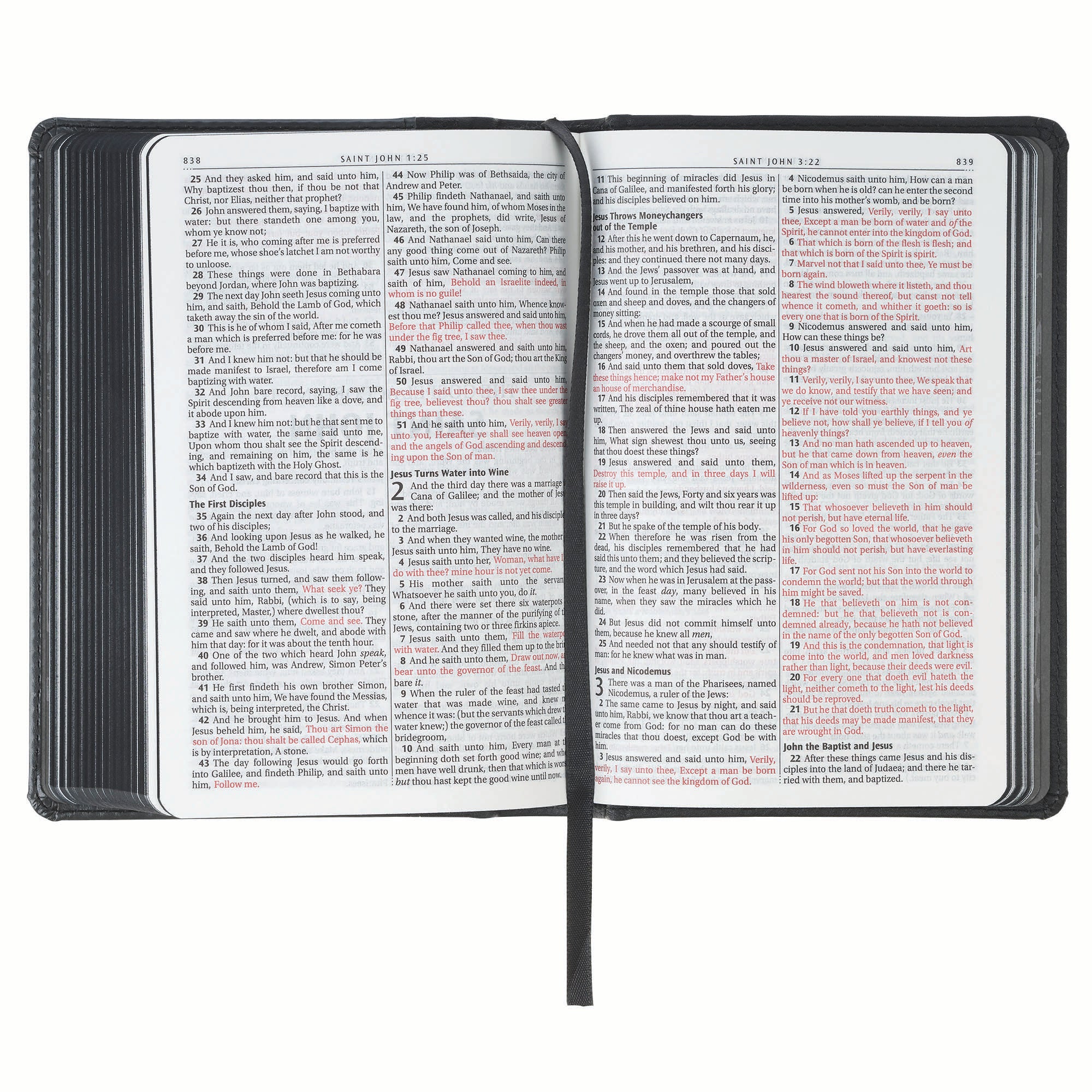 KJV Bible Compact, Black/Gray