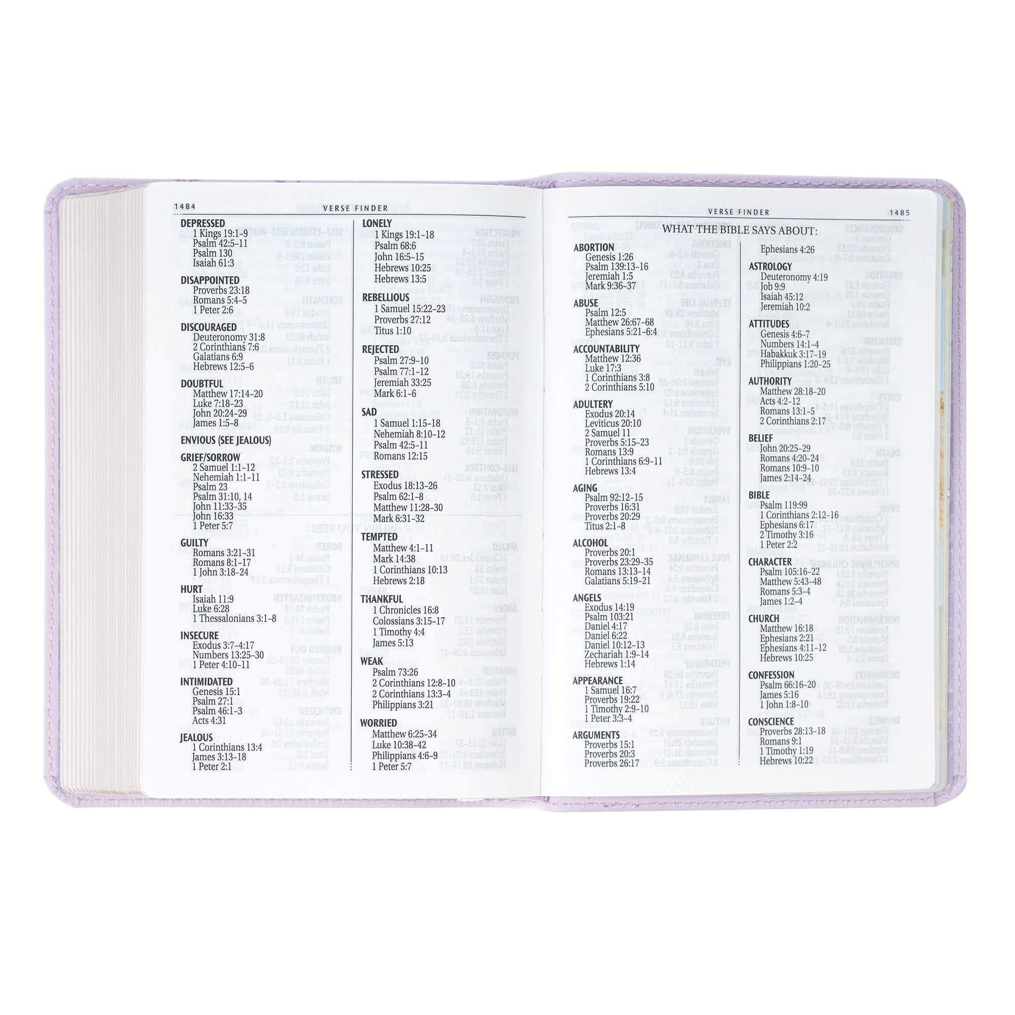 KJV Bible Compact Large Print, Purple