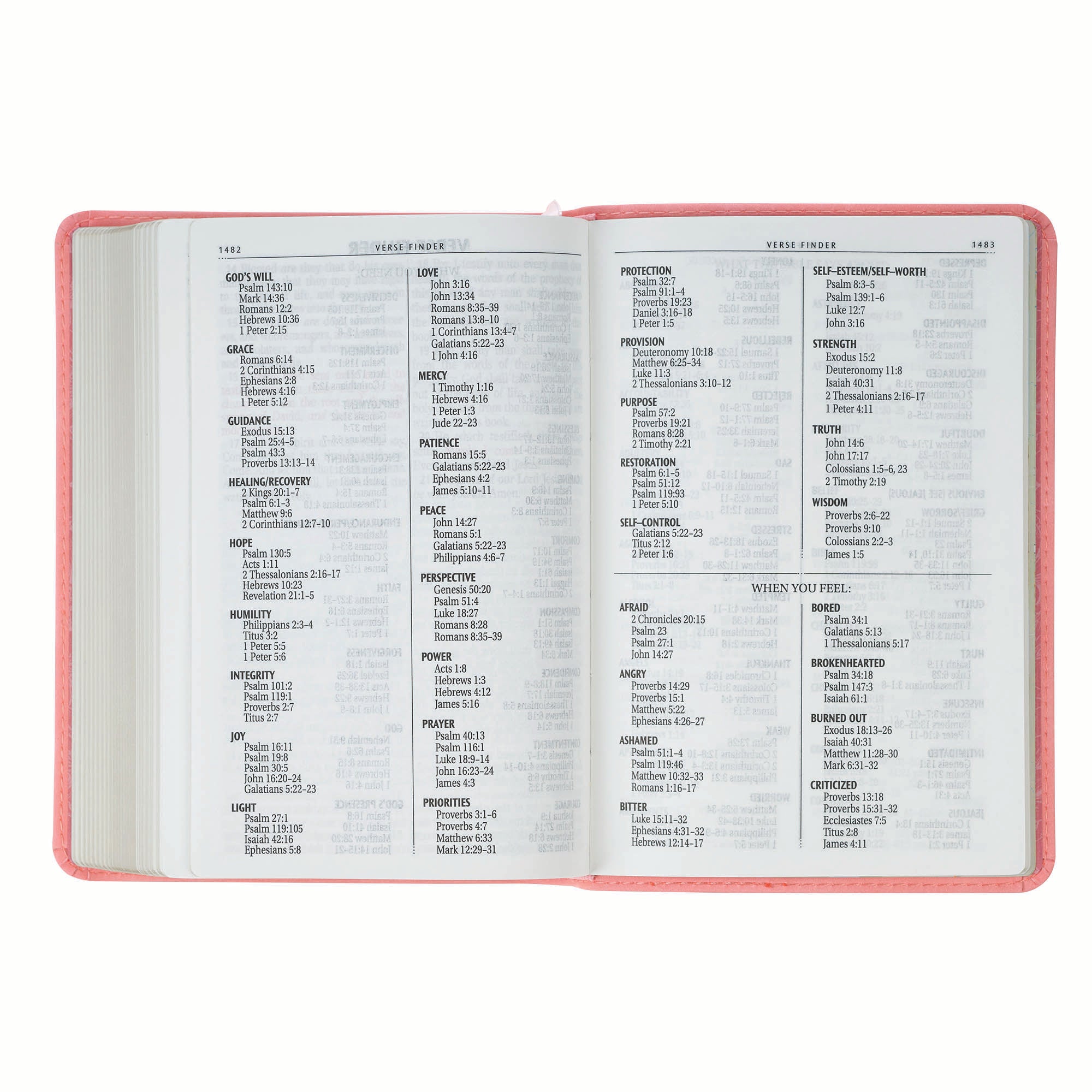KJV Bible Compact Large Print, Pink