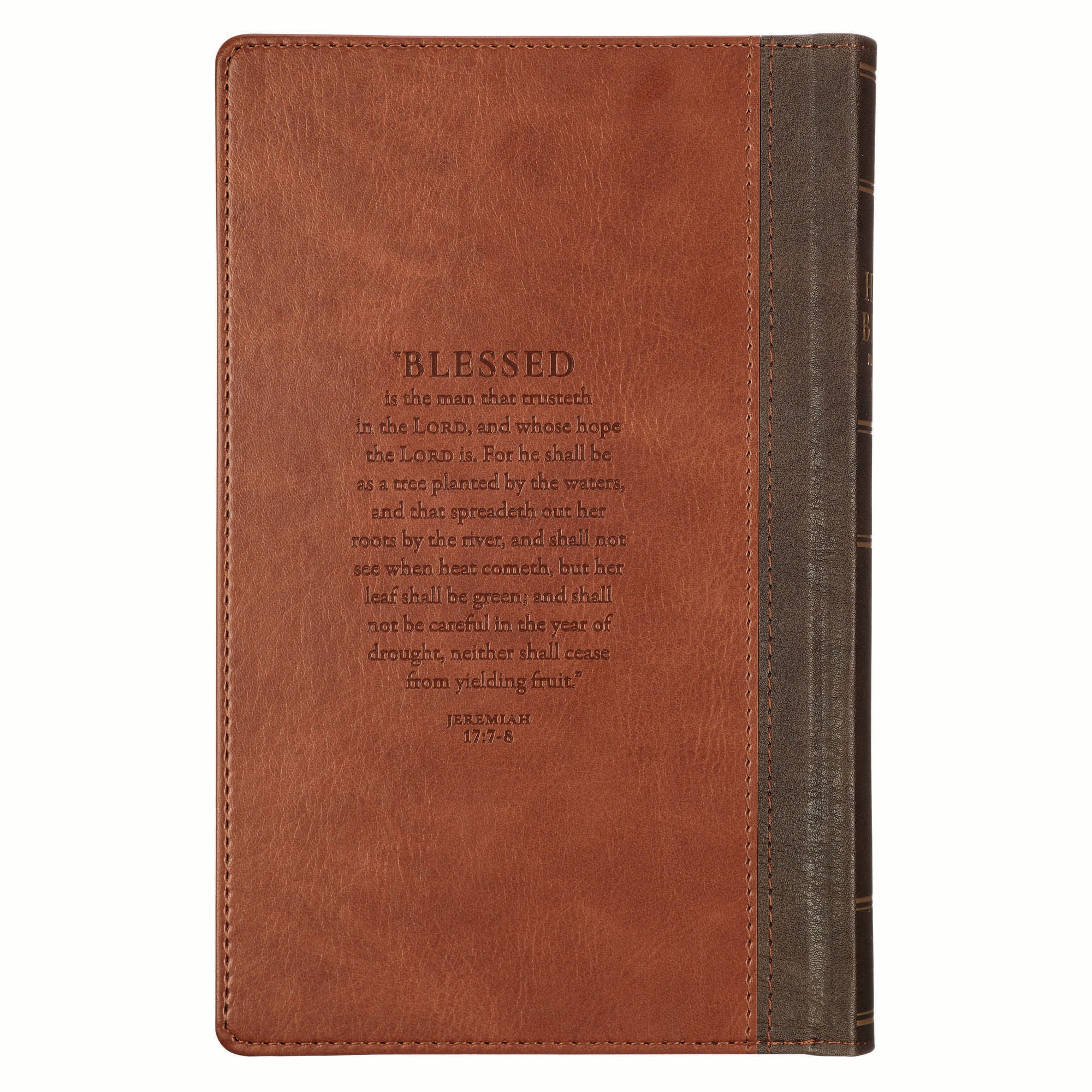 KJV Bible Giant Print Standard-size, Brown Trust Tree