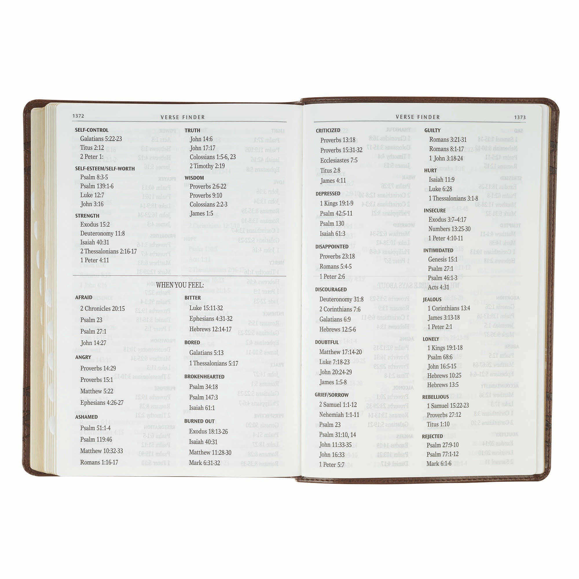 KJV Bible Giant Print Full-size, Crown of Thorns/Amazing Grace, Brown