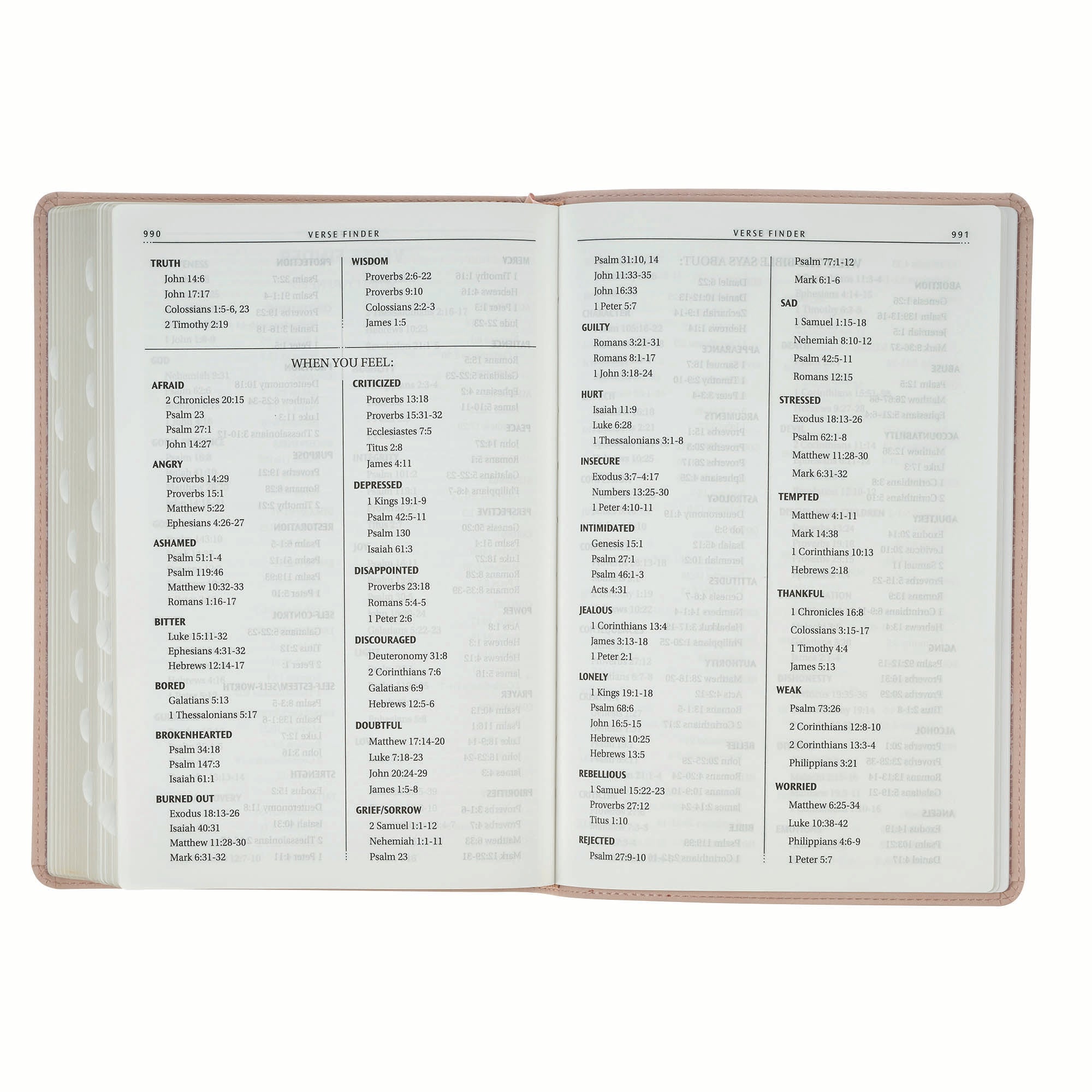 KJV Bible Thinline Large Print Trust, Pink
