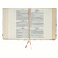 KJV Note-taking Bible He Is Our Peace, Cream Floral Printed Ps. 91:4