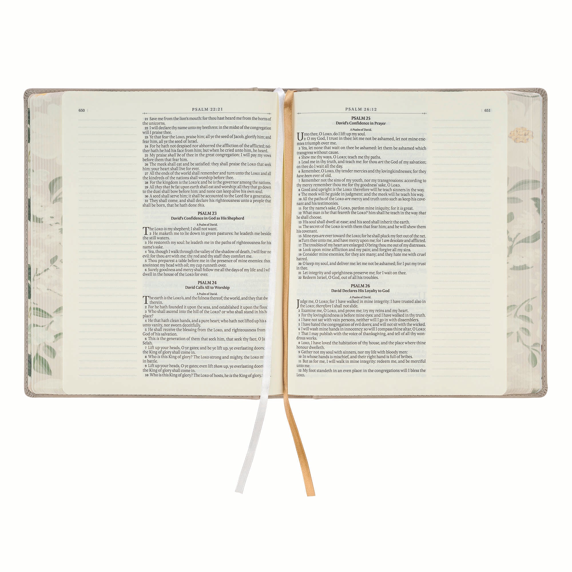 KJV Note-taking Bible Large Print, Trust the Lord, Prov. 3:5