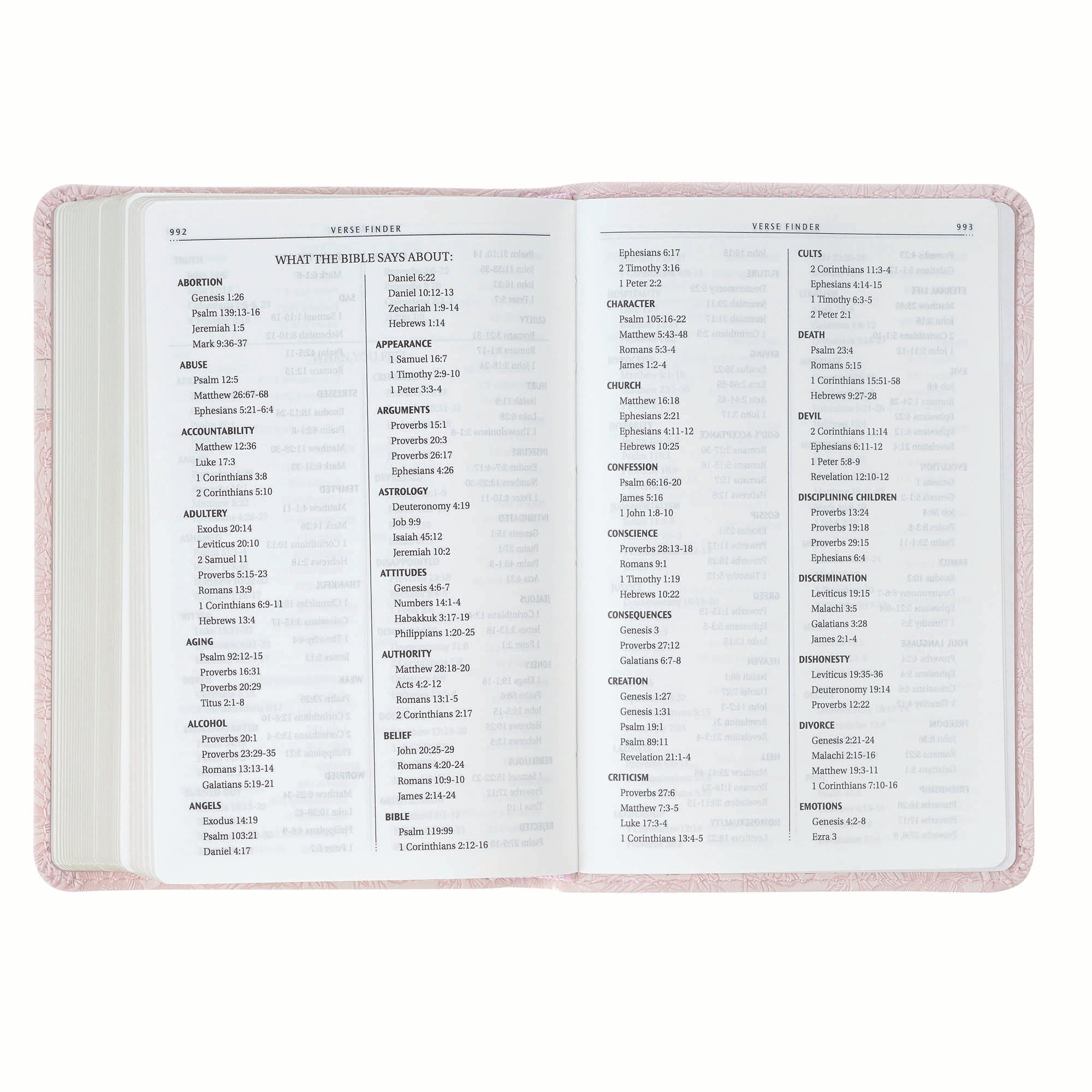KJV Bible Mini Pocket Edition, Pink