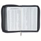 KJV Bible Mini Pocket Edition, Black/Gray with Zipper