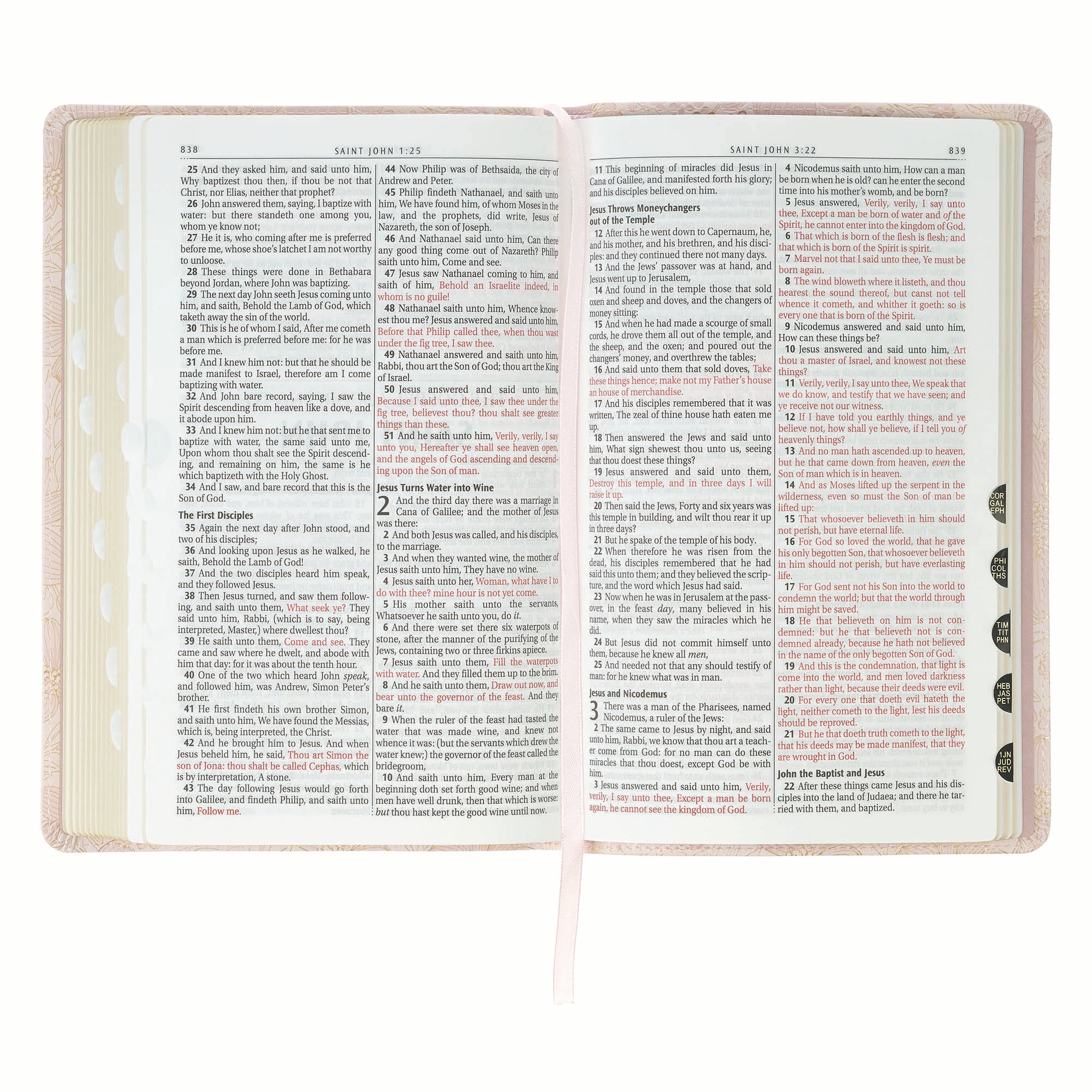 KJV Bible Deluxe Gift Edition, Pink