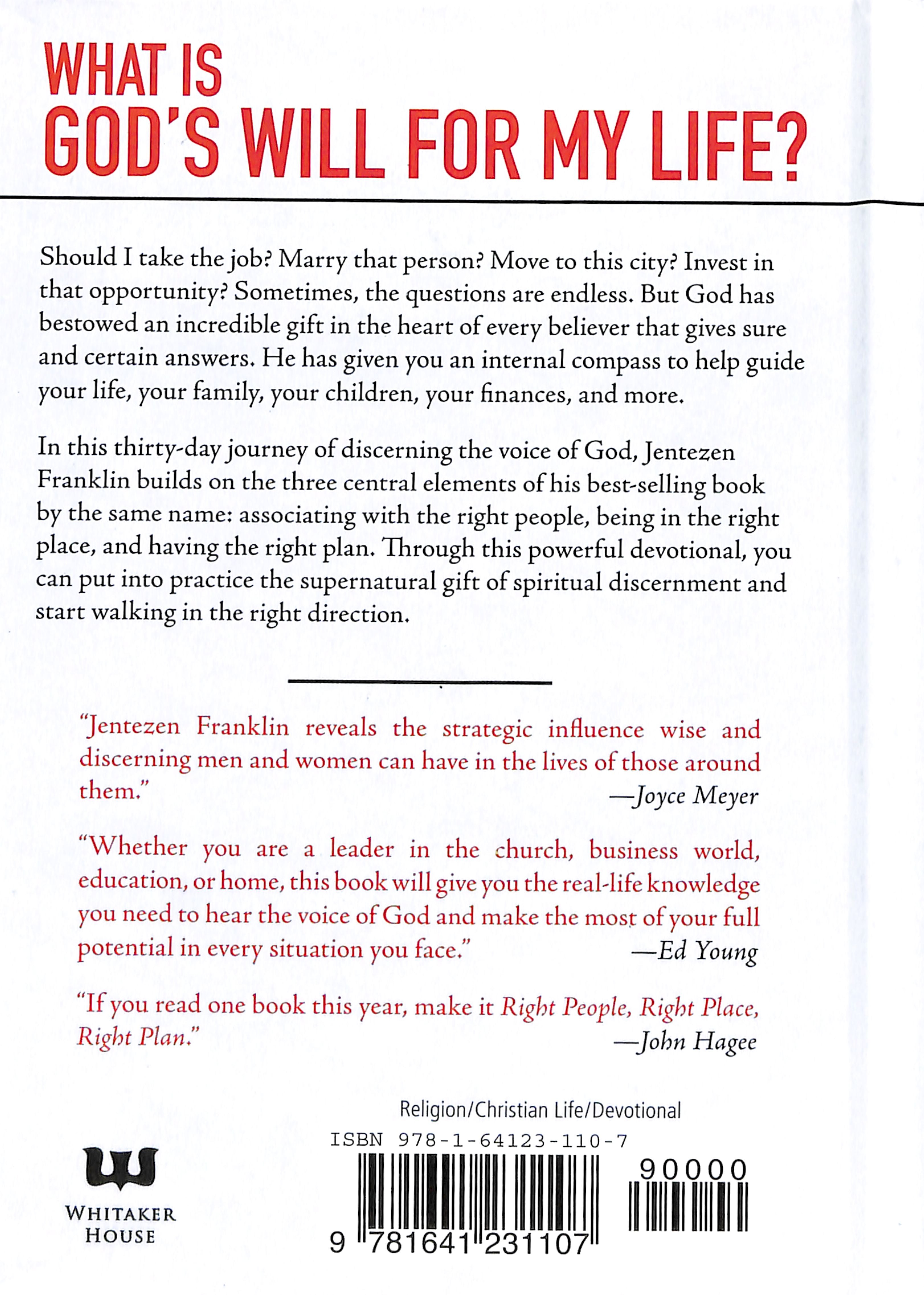 Right People, Right Place, Right Plan Devotional: 30 Days of Discerning the Voice of God