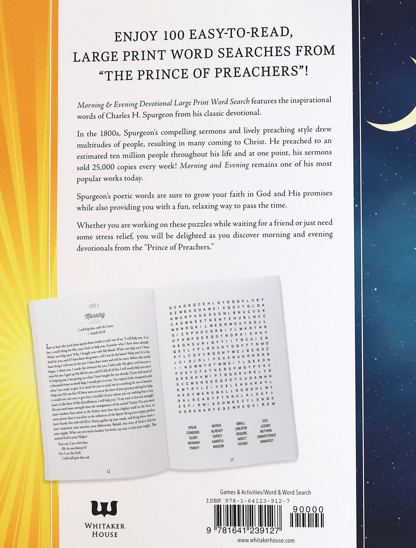 Morning and Evening Devotional Large Print Word Search: 100 Puzzles From the Timeless Christian Classic (#01 in Seekers Of The Word Series)