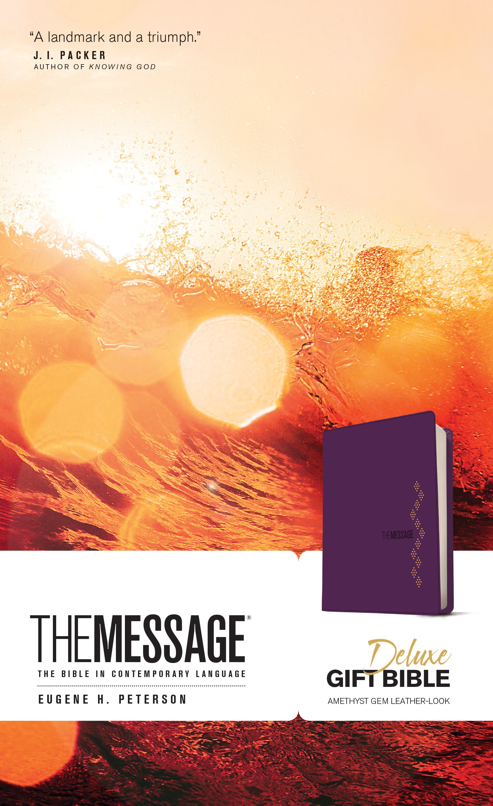 Message Deluxe Gift Bible Amethyst Gem (Black Letter Edition)