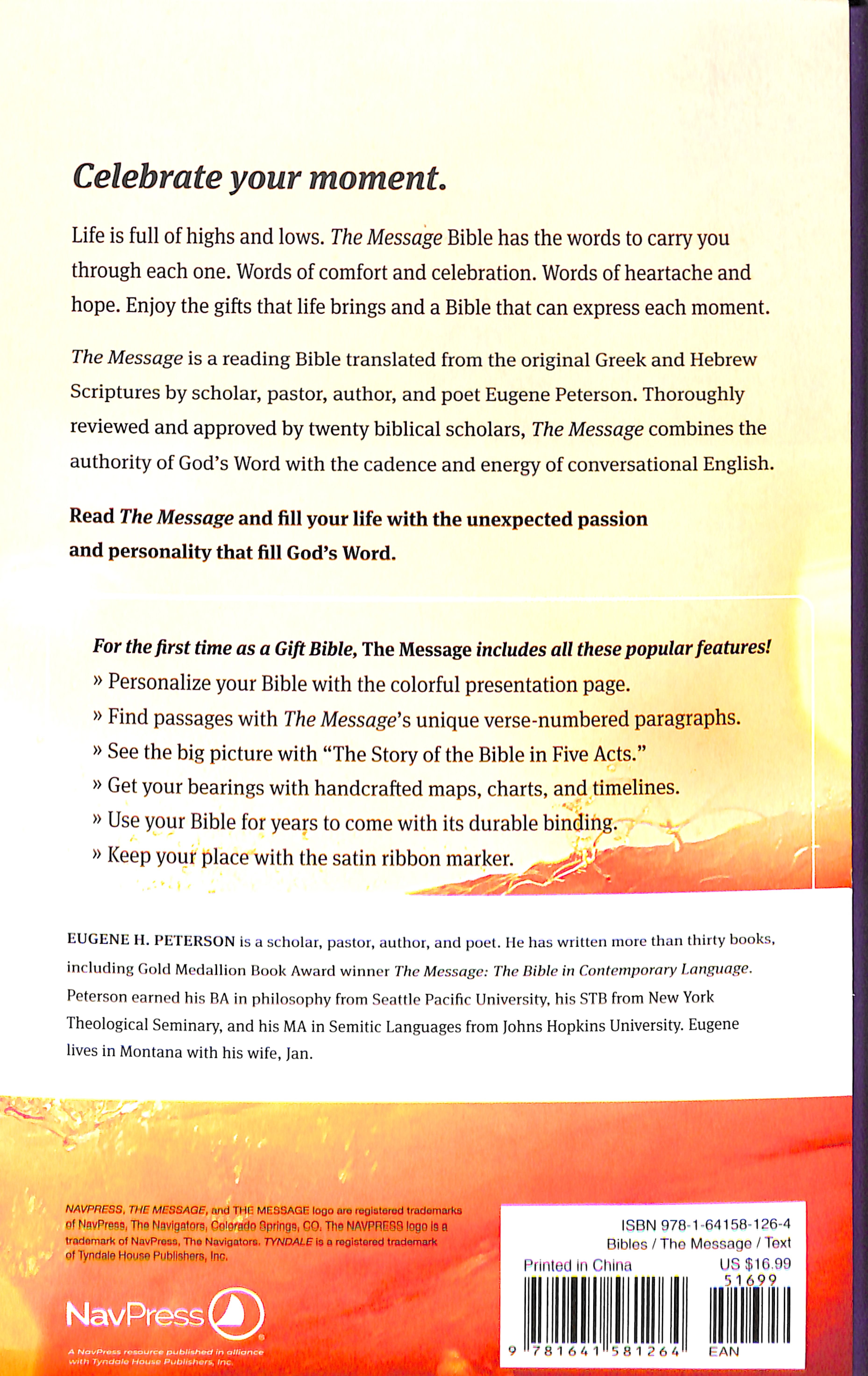Message Deluxe Gift Bible Amethyst Gem (Black Letter Edition)