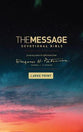 Message Devotional Bible Large Print (Black Letter Edition)
