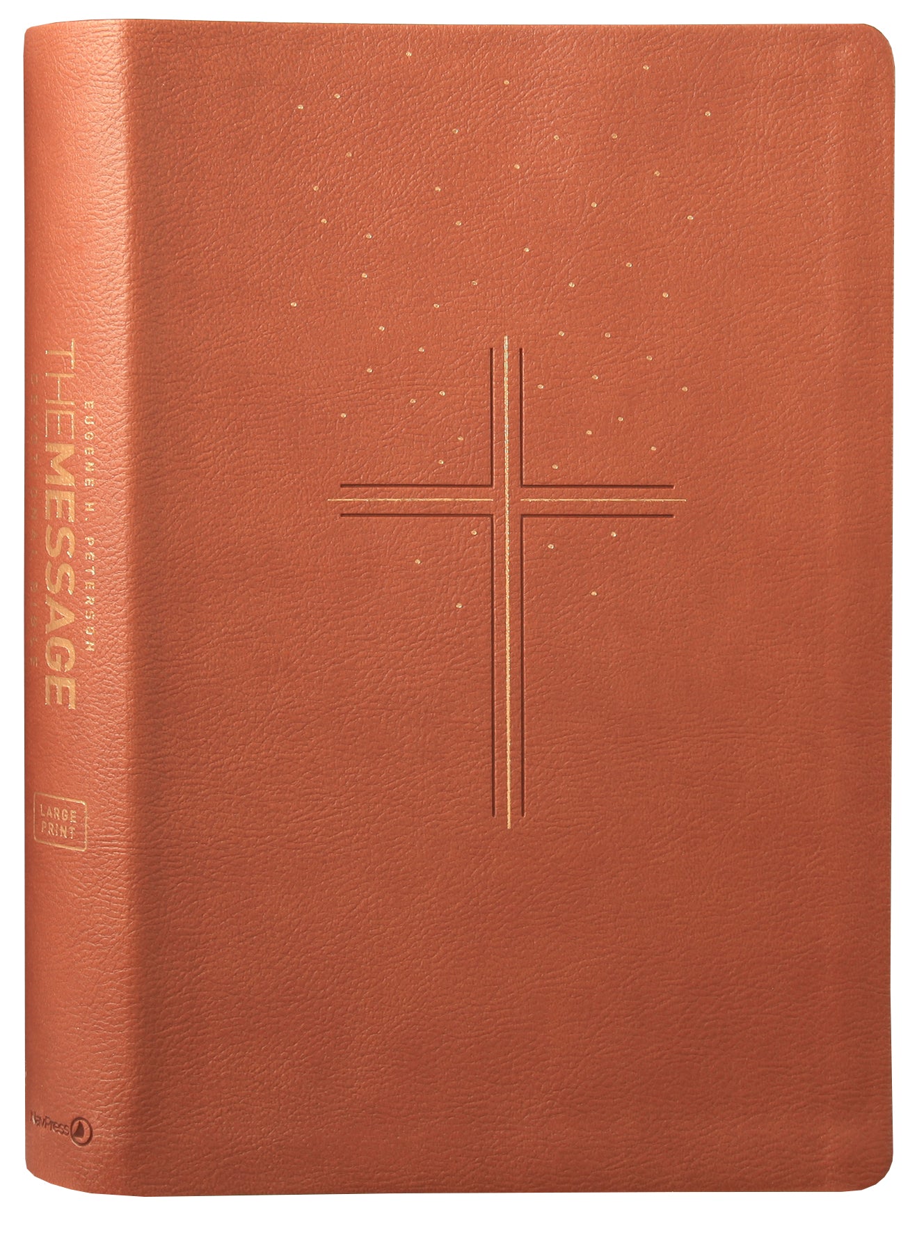 Message Devotional Bible Large Print Brown (Black Letter Edition)