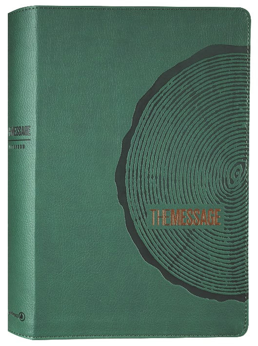 The Message Deluxe Gift Bible Large Print Green