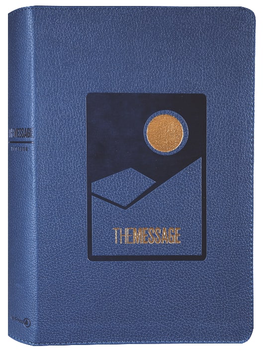 The Message Deluxe Gift Bible Large Print Navy