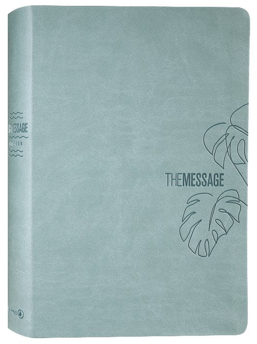 The Message Deluxe Gift Bible Large Print Teal