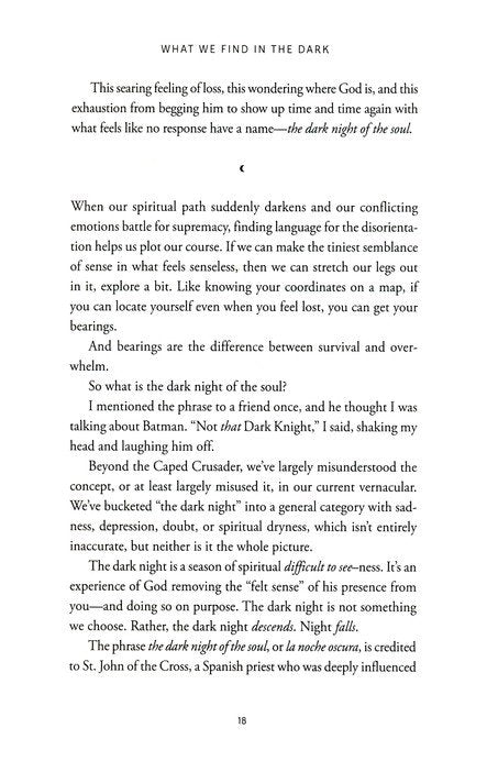 What We Find in the Dark: Loss, Hope, and God’s Presence in Grief