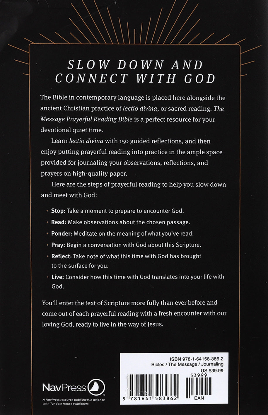The Message Prayerful Reading Bible