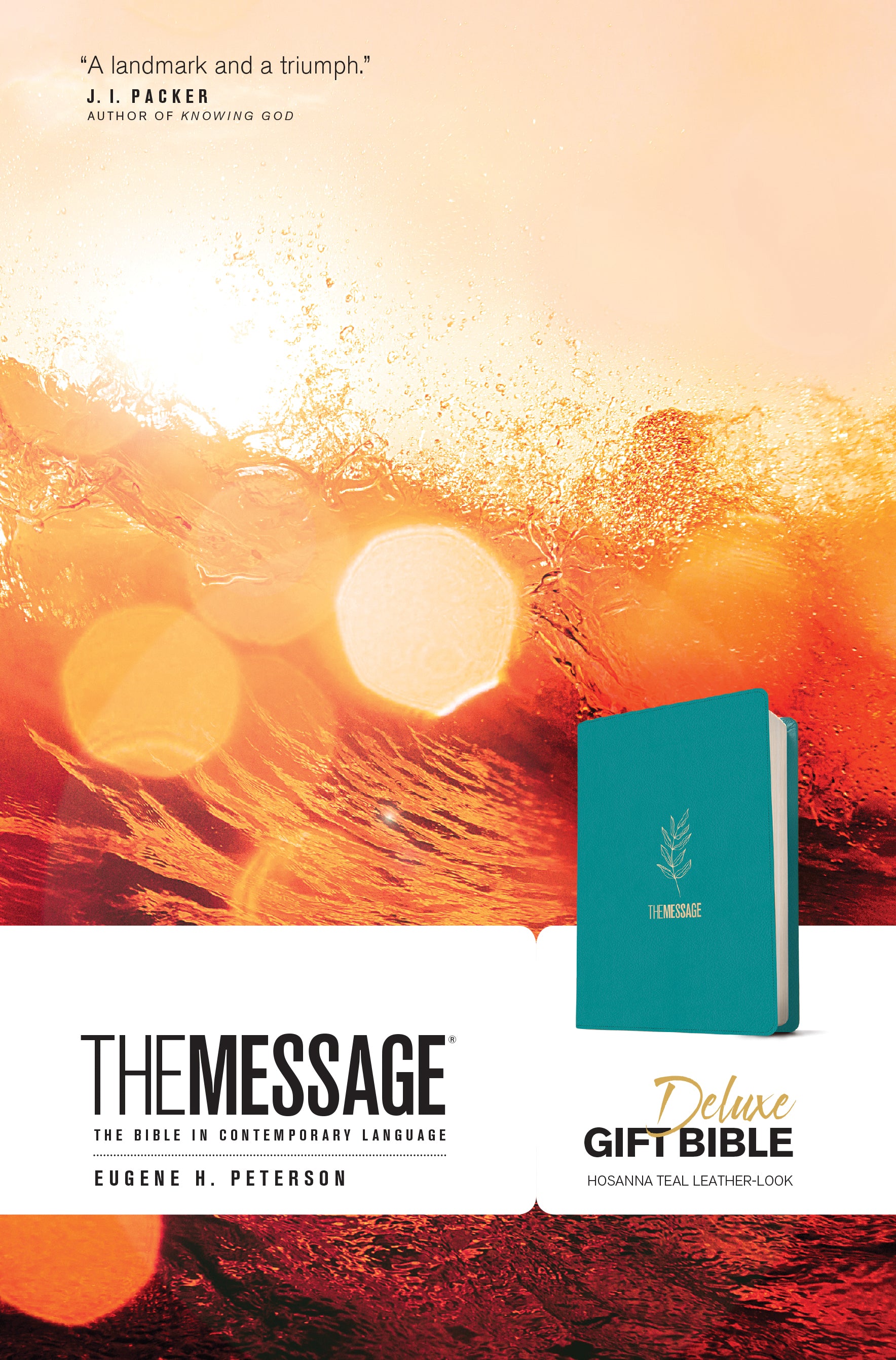 Message Deluxe Gift Bible Hosanna Teal