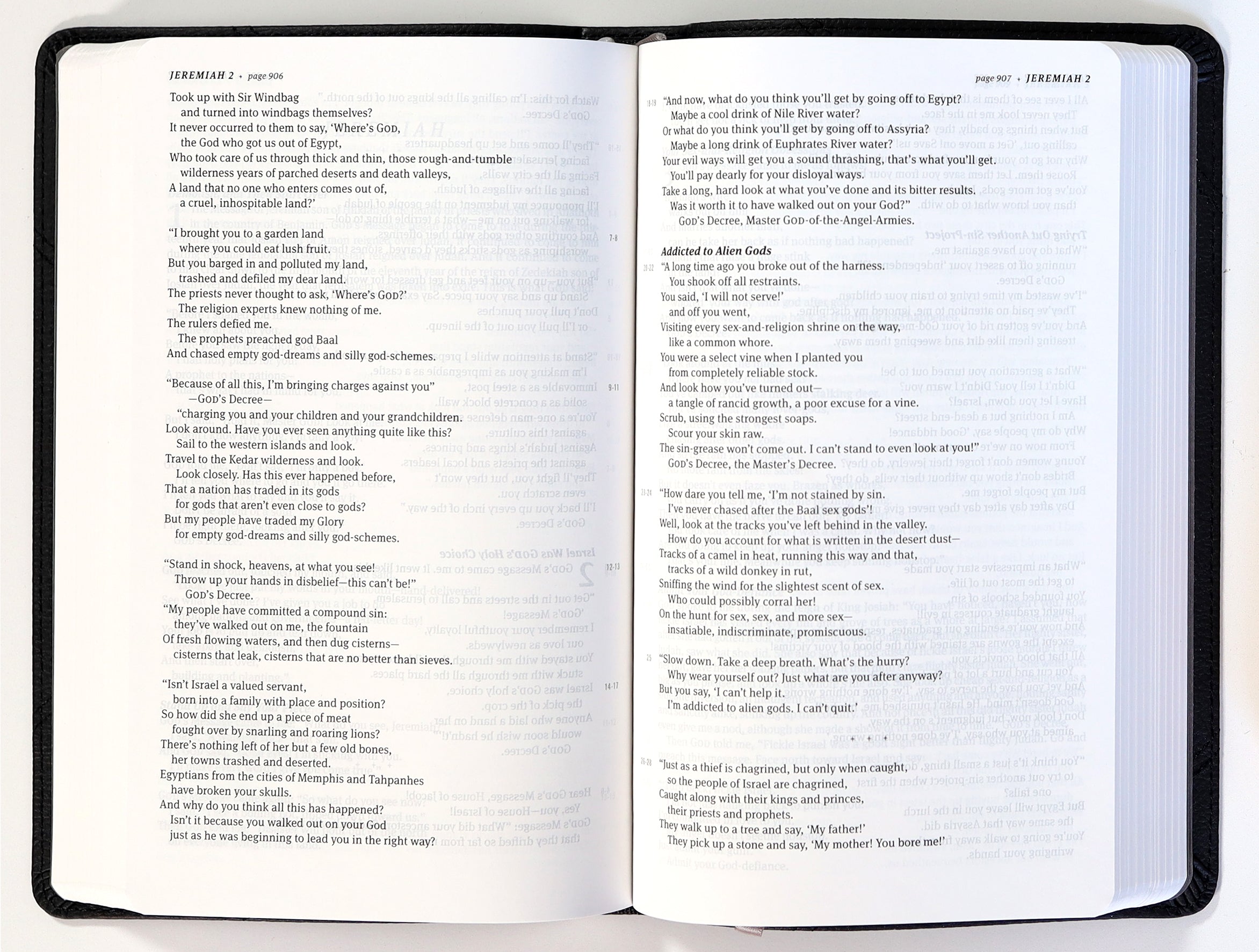 Message Thinline Bible Arrow Black