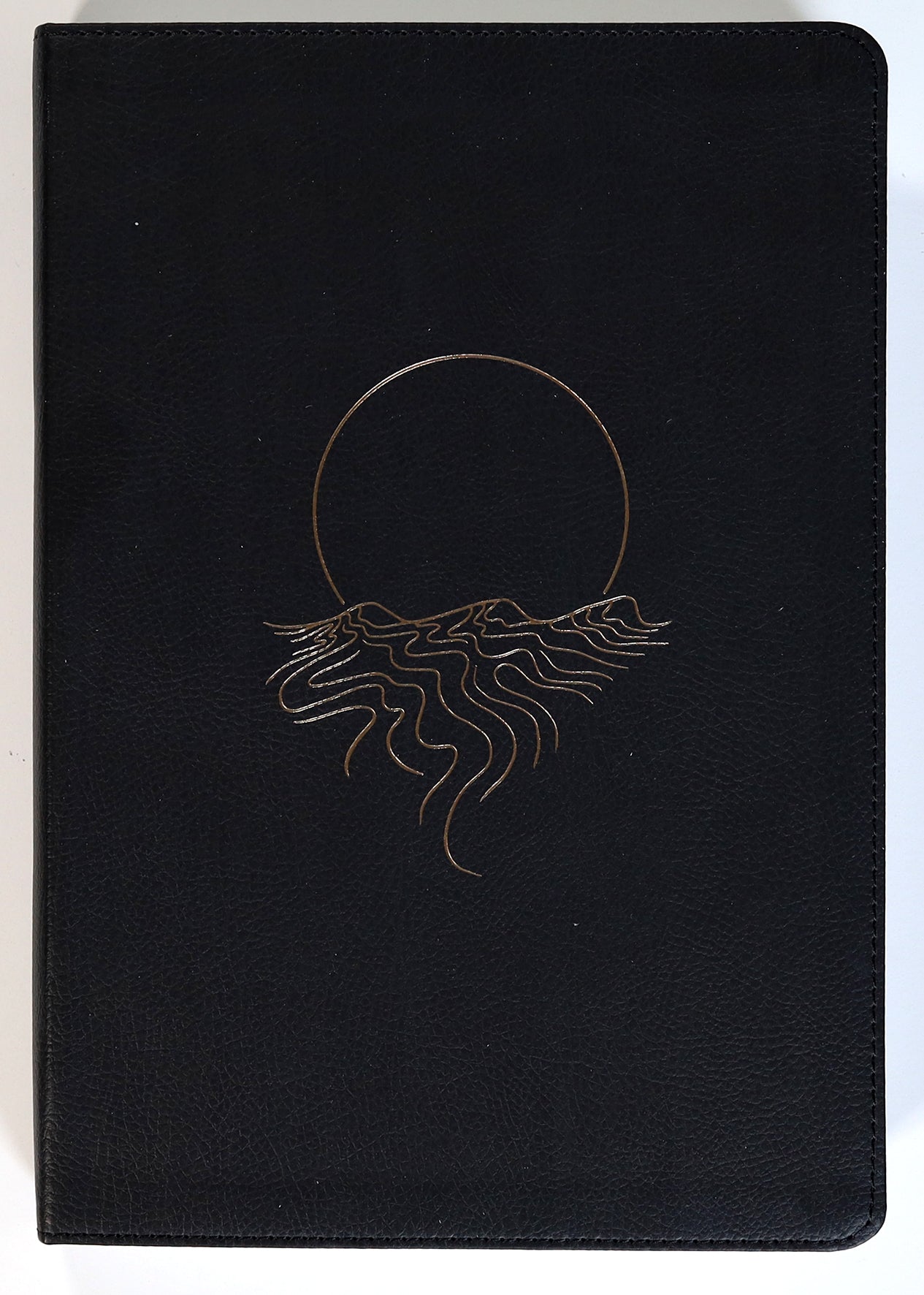 Message Thinline Large Print Bible Desert Night Black