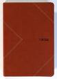 Message Thinline Large Print Bible Arrow Saddle Tan