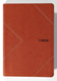 Message Thinline Large Print Bible Arrow Saddle Tan